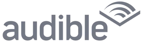 Audible logo, grayscaled